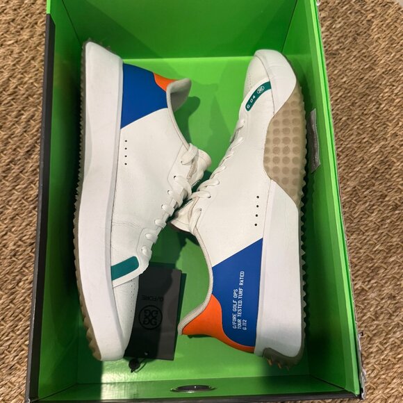 GFORE G.112 P.U. Leather Color Block Golf Shoes - 10 - Picture 7 of 8